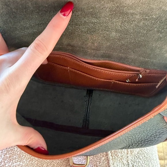 Dooney & Bourke Green and Brown Crossbody Bag - Picture 11 of 13